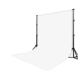 PVC 3x6m White Vinyl Backdrop with 50mm Aluminium Crossbar